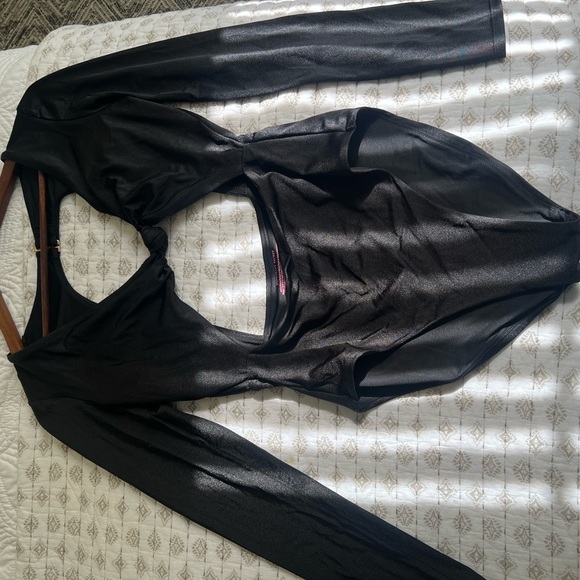 Victoria's Secret Black One Piece Bathing Suit Medium - Picture 3 of 7